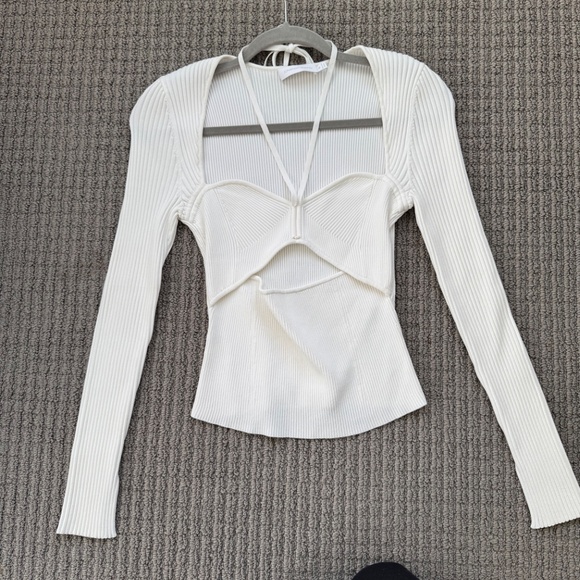 Jonathan simkhai alexia top size medium white - Picture 2 of 9